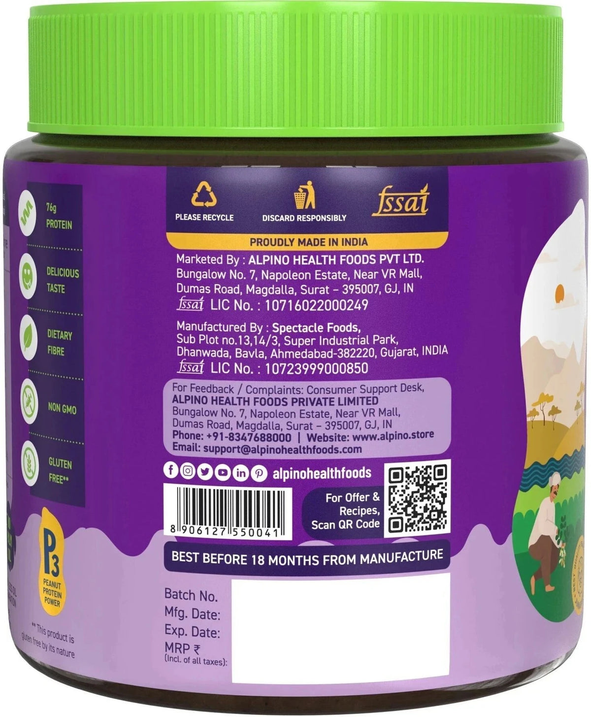 Alpino Chocolate Peanut Butter