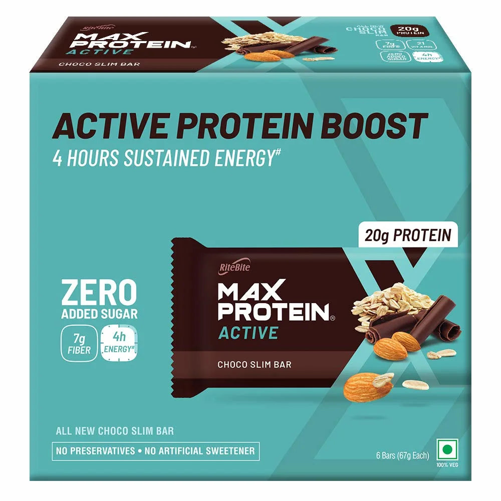 RiteBite Max Protein Active 20 g Protein Bar (Pack of 6)