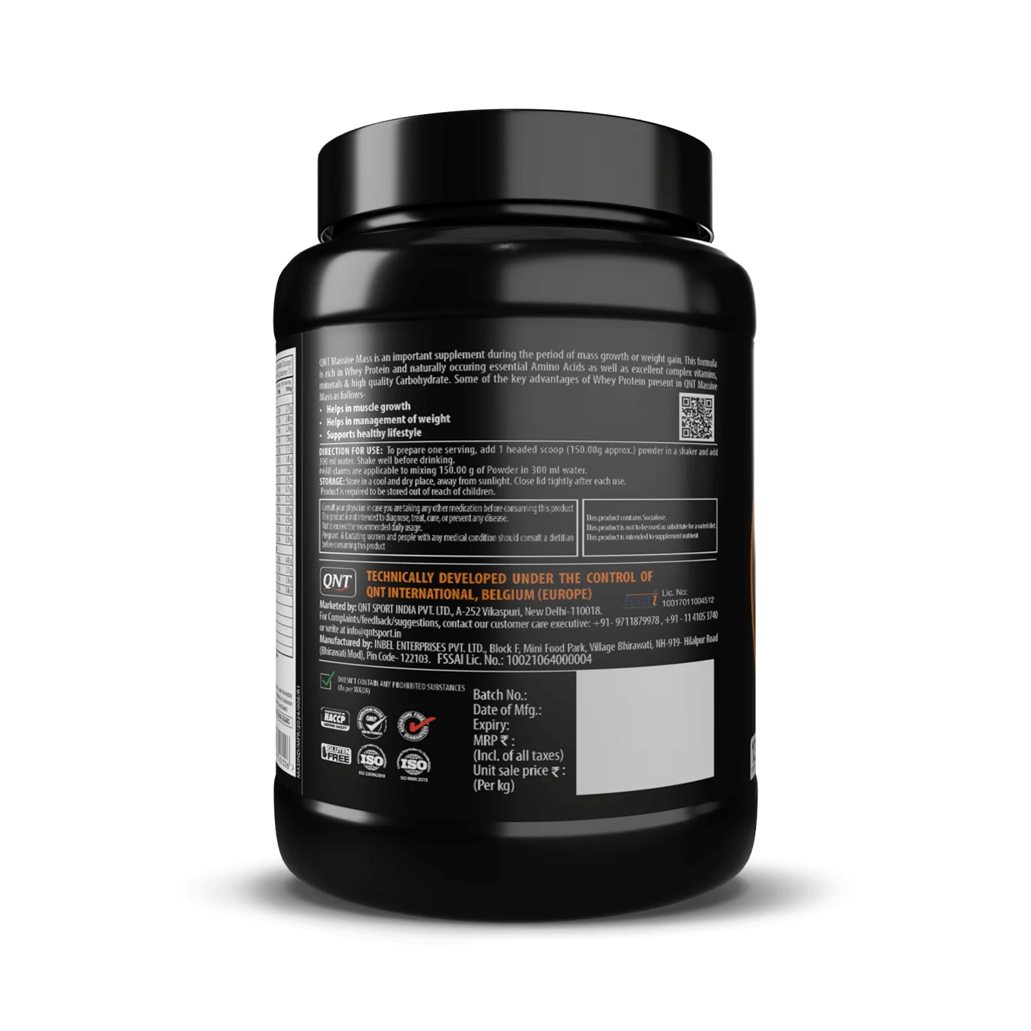 QNT Massive Mass | Muscle Mass Gainer