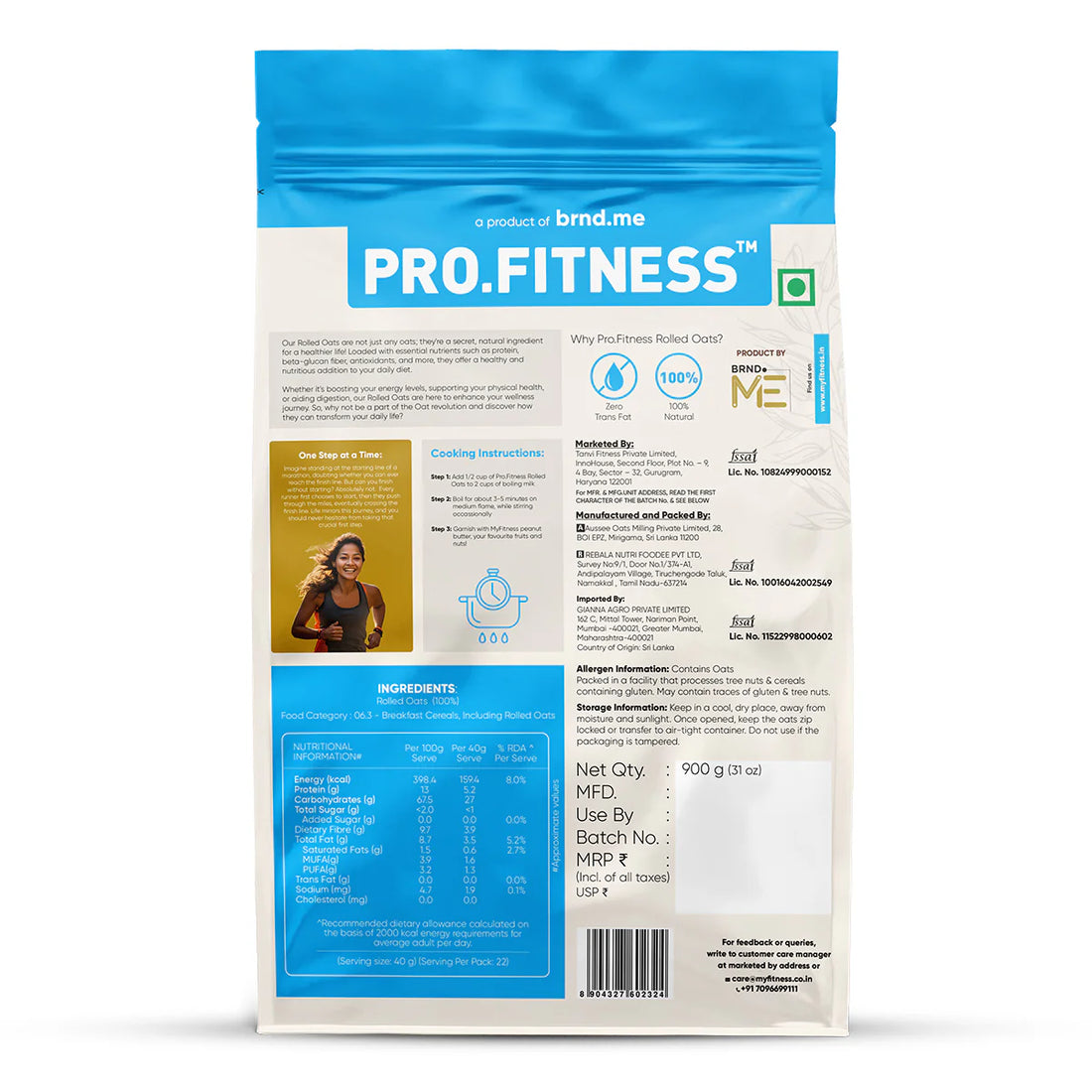 MyFitness Rolled Oats