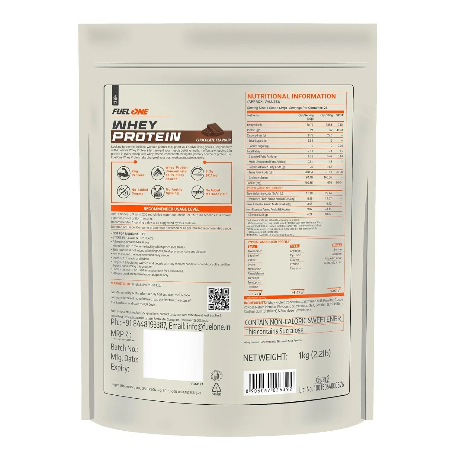 Fuel One Whey Protein Powder