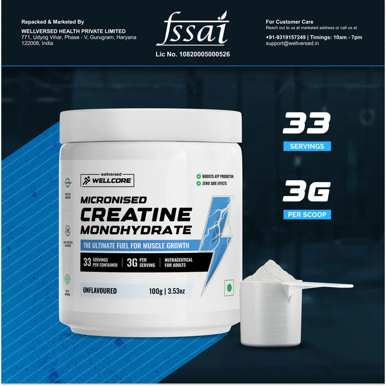 Wellcore - Pure Micronised Creatine Monohydrate