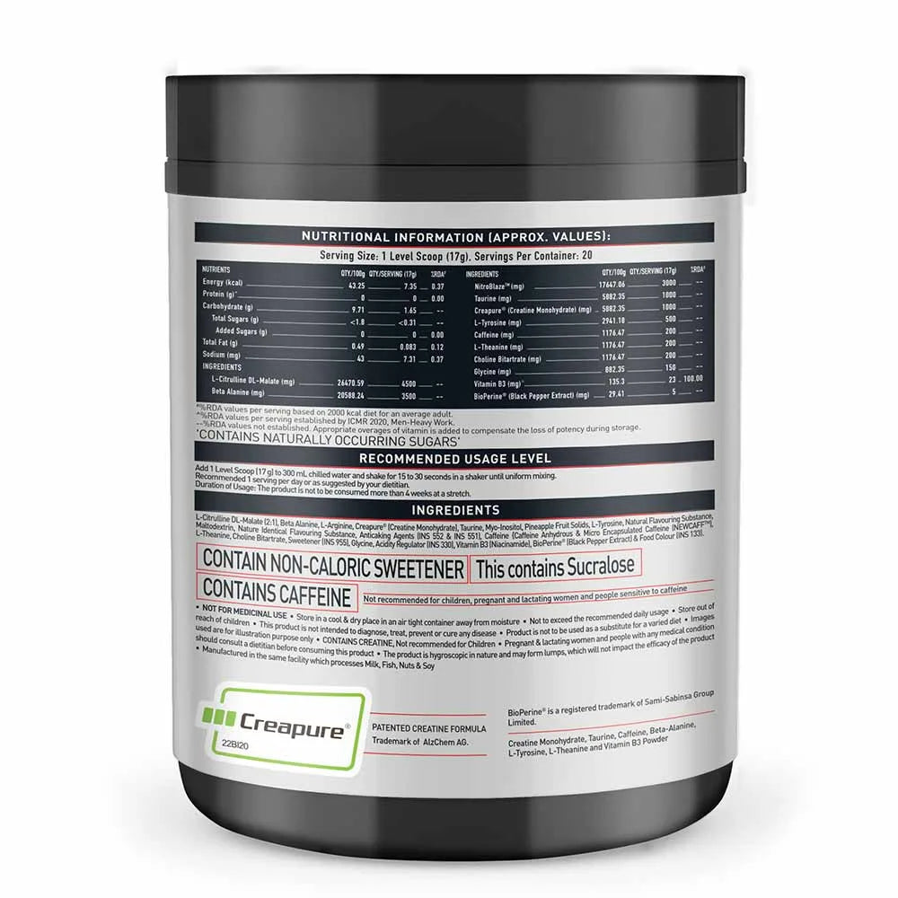 MuscleBlaze Pre Workout WrathX