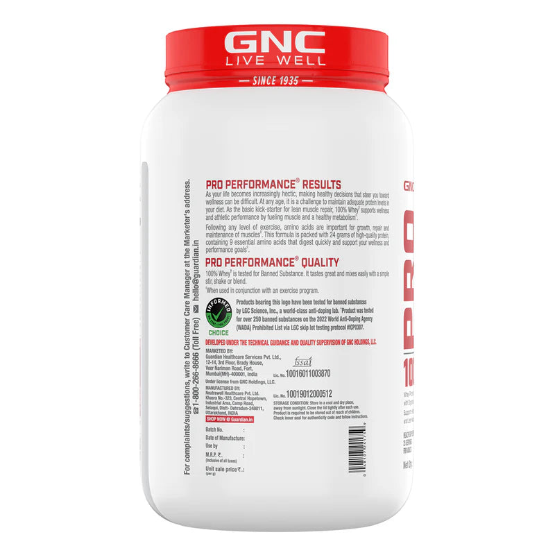 GNC 100% Whey Protein