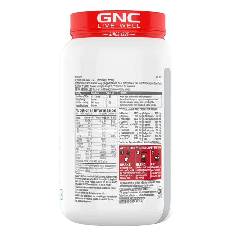 GNC 100% Whey Protein