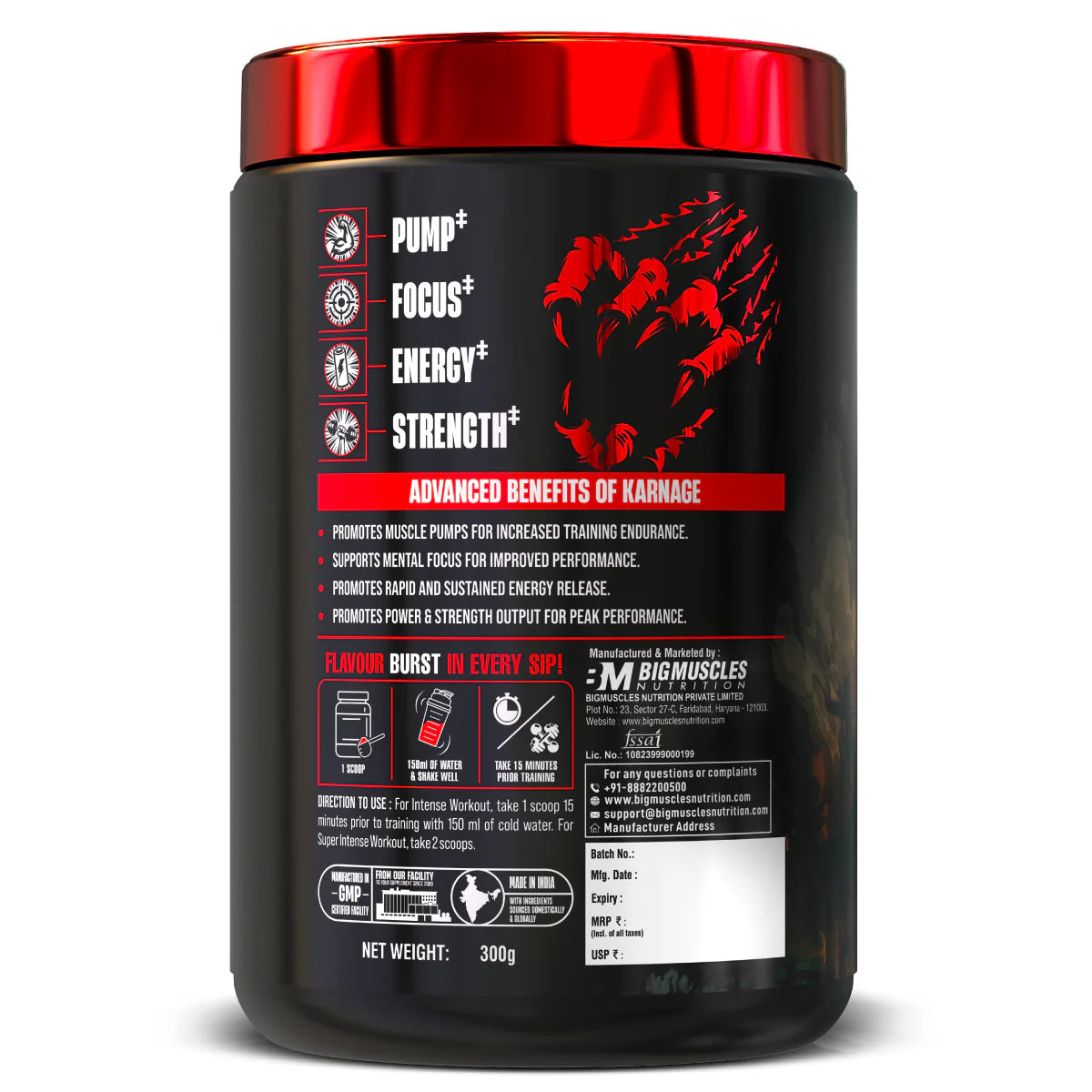BigMuscles Karnage Pre-Workout