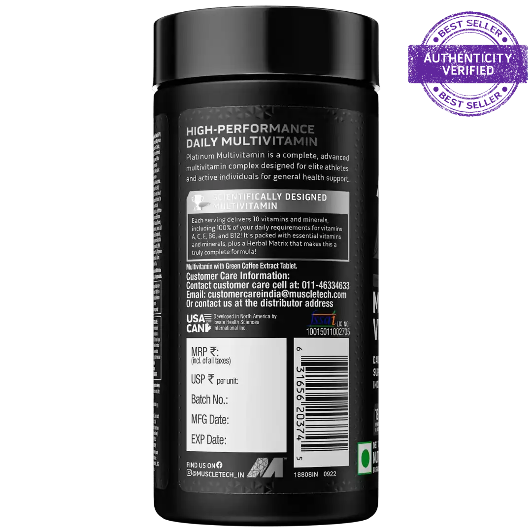 Muscletech Platinum Multivitamin