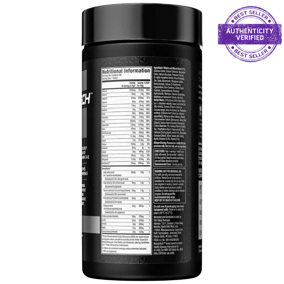 Muscletech Platinum Multivitamin