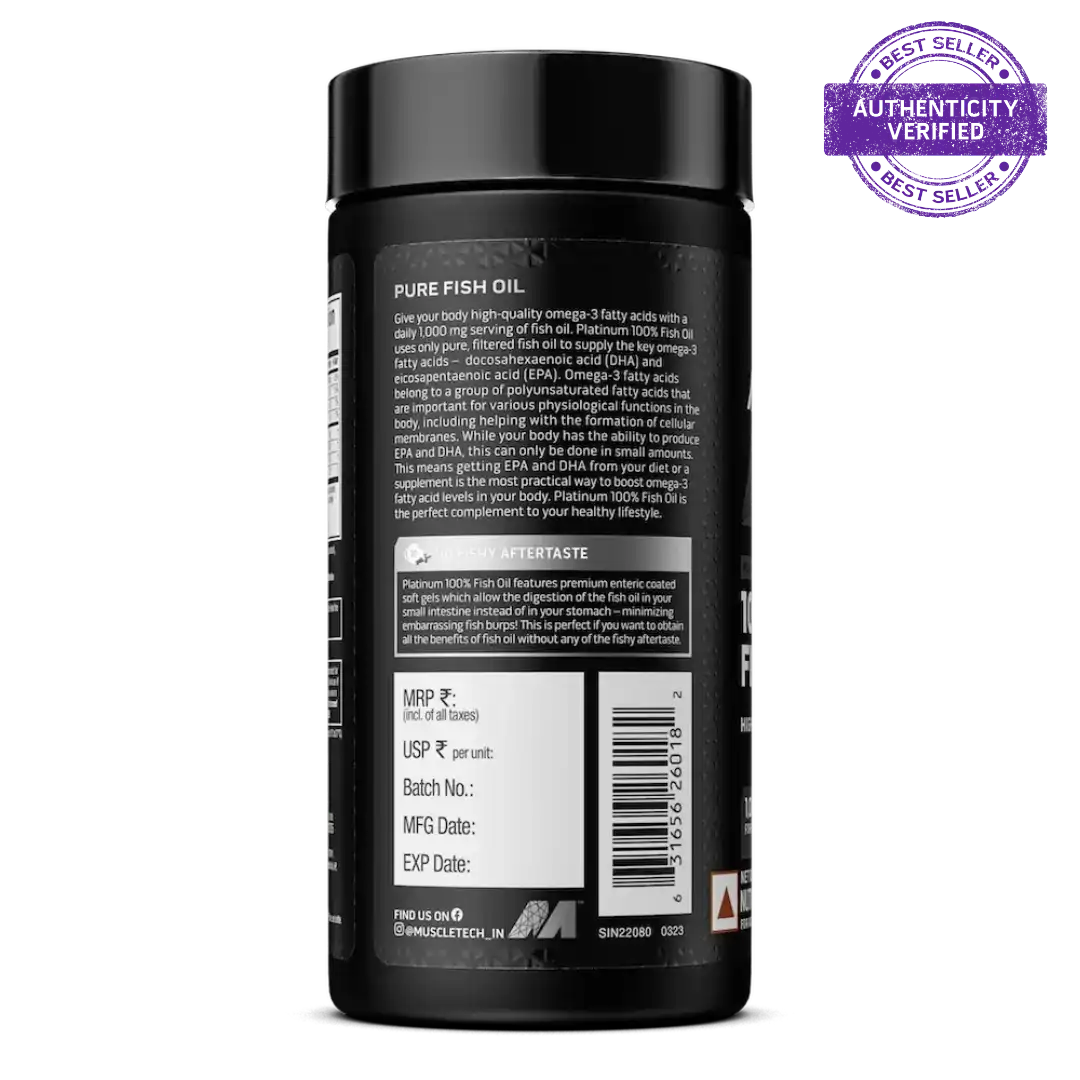 Muscletech Platinum Omega Fish Oil