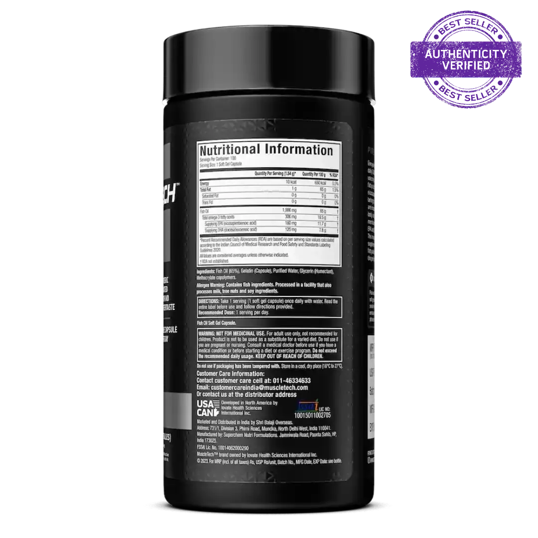 Muscletech Platinum Omega Fish Oil