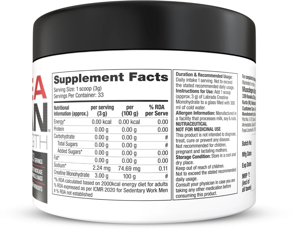 Labrada Crealean Strength Creatine Powder