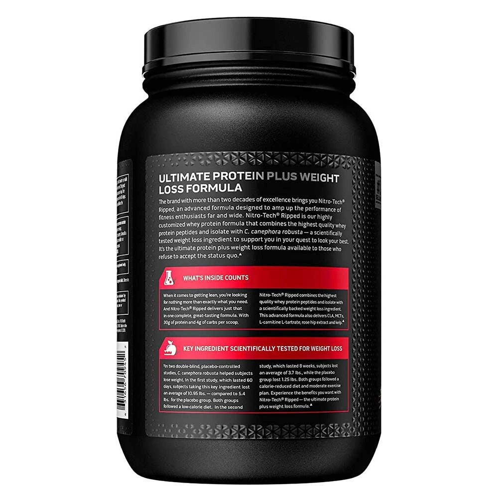 MuscleTech Nitro-Tech Ripped Whey Protein Powder