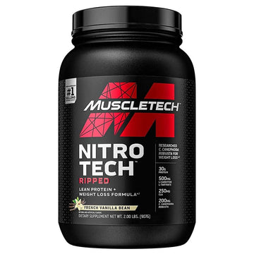MuscleTech Nitro-Tech Ripped Whey Protein Powder