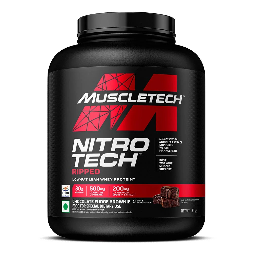 MuscleTech Nitro-Tech Ripped Whey Protein Powder